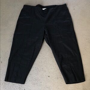 J. Jill Linen Stretch Black Straight-Leg Women's  Pants